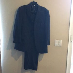 Navy Blue Pin Striped Men’s Suit-34